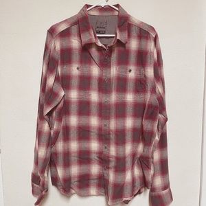 Prana Flannel, Large, Long sleeve, soft pattern, nice buttons